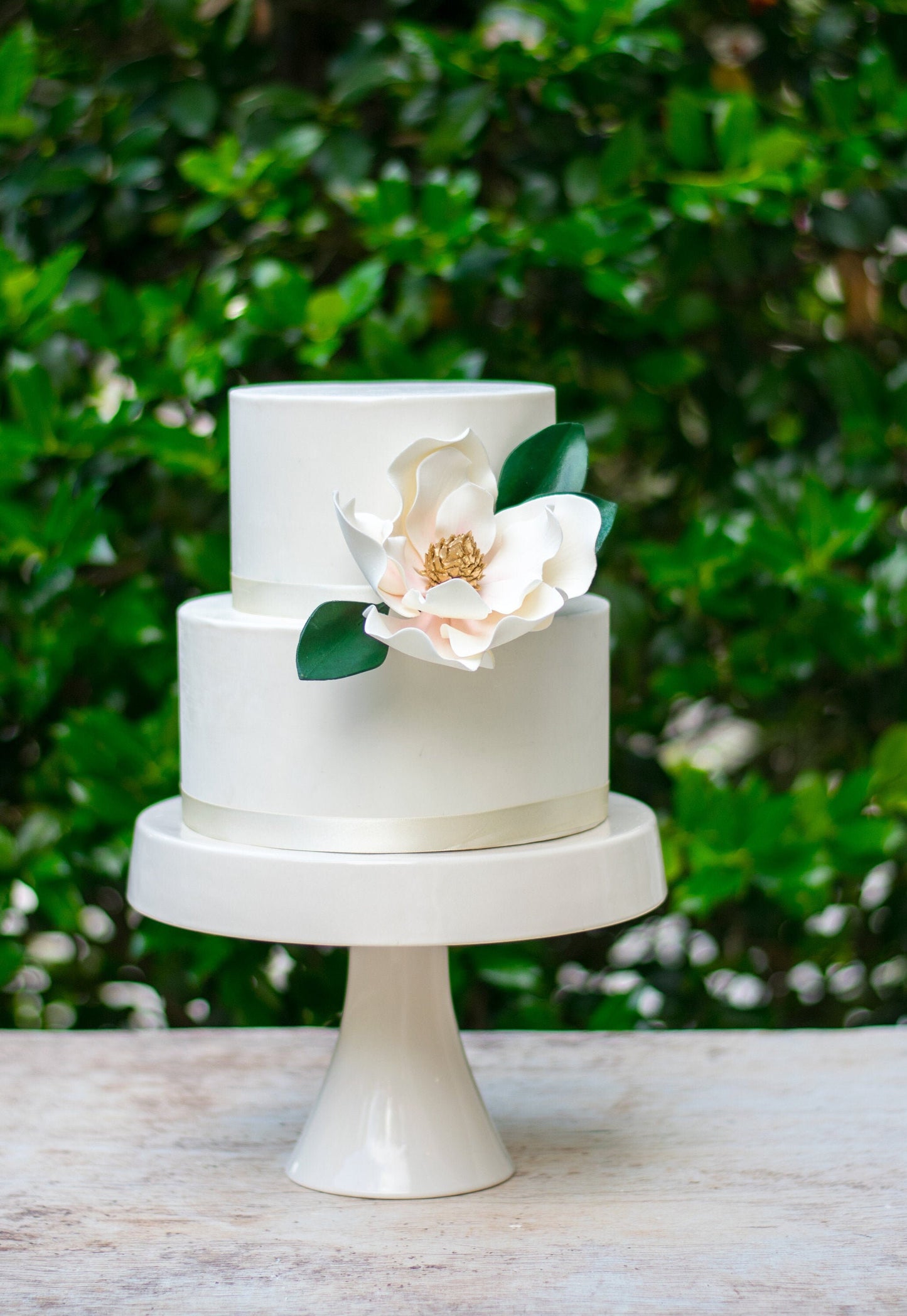 Magnolia Leaves - Set of 3 Gumpaste Leaves