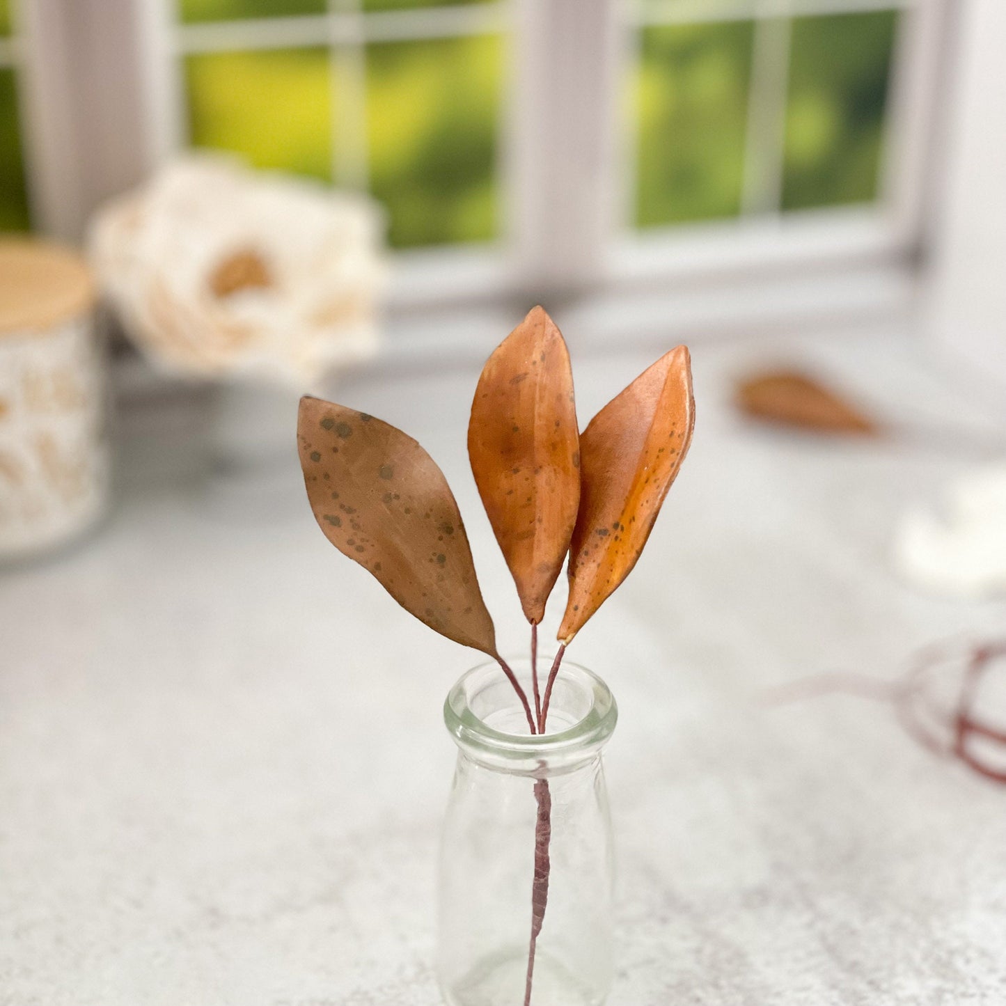 Gumpaste Dried Magnolia Leaves (Set of 3)