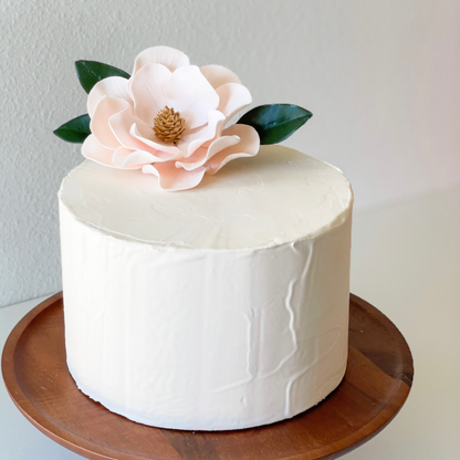Blush and Gold Magnolia Sugar Flower