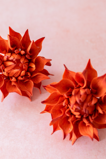 Burnt Orange Dahlia Sugar Flower
