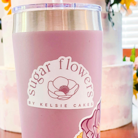 Sugar Flowers by Kelsie Cakes Logo Sticker