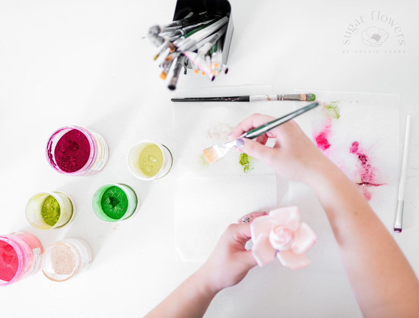 Burgundy Poinsettia Sugar Flower