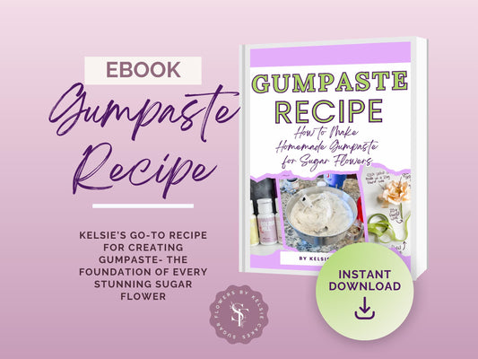 Gumpaste Recipe eBook - Instant Download PDF Recipe and Guide for Creating Sugar Flower Paste